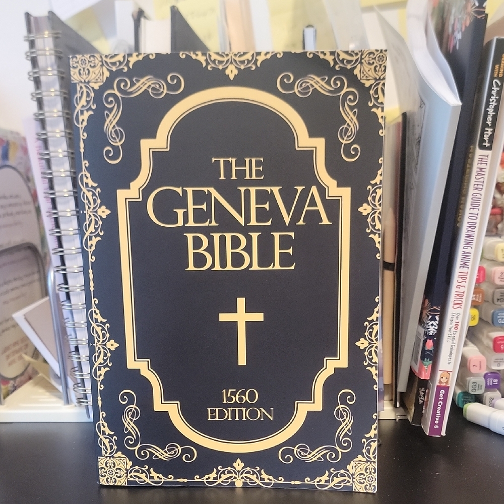 The Geneva Bible 1560 Edition Hardcover - Black and Gold